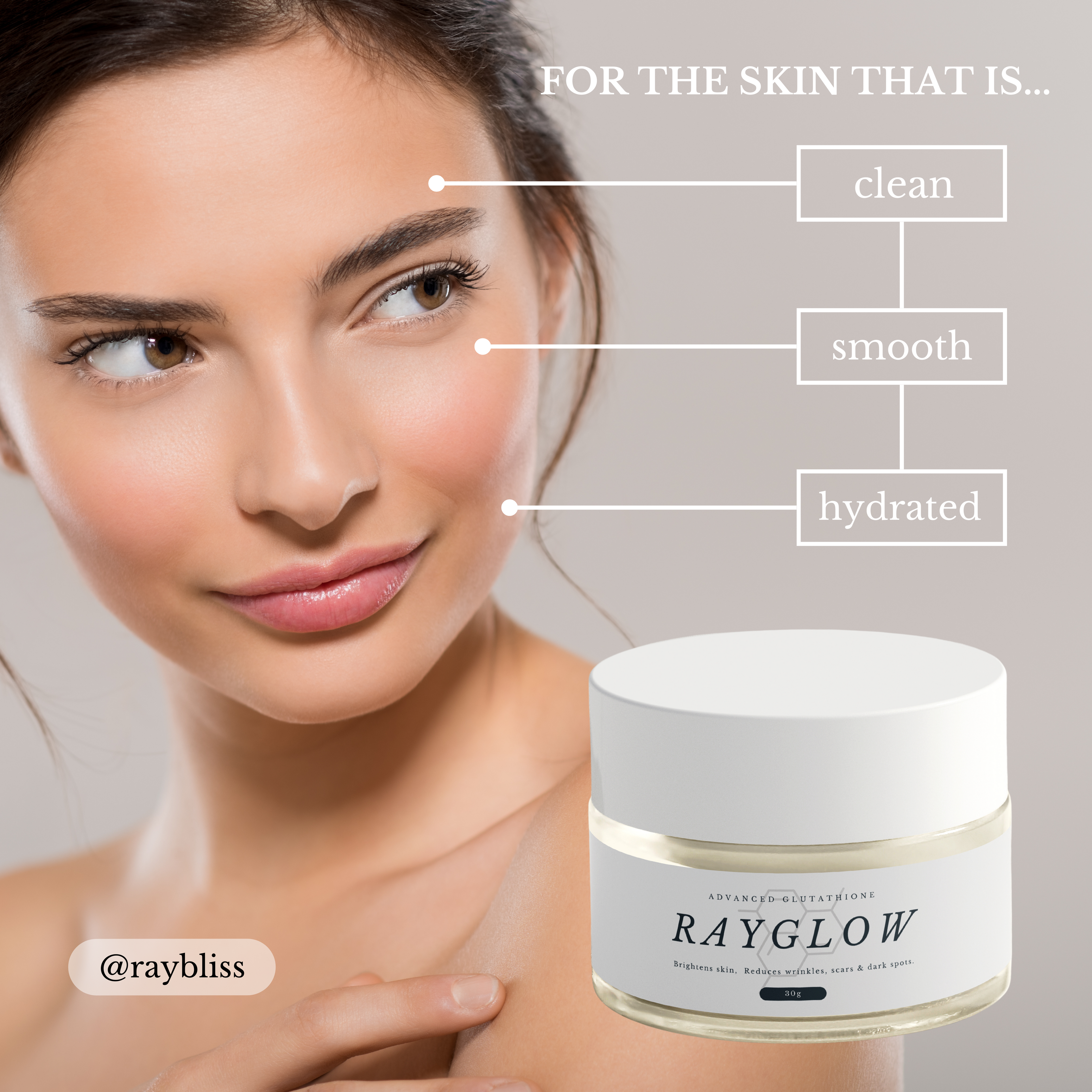 Rayglow-Glutathione Skin Whitening Cream